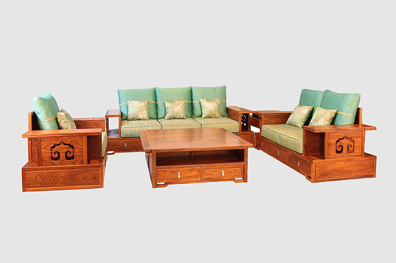 宁波中式实木沙发简直太美了